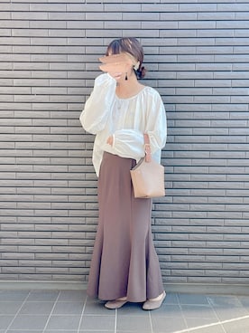 「Bifrost（ビフレスト）の2way ワンハンドルショルダーバッグ（ショルダーバッグ）」を使った、nenekokoさん（レディース・163cm）の秋コーディネート