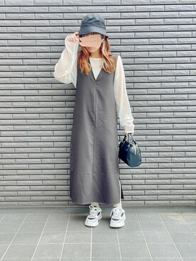 「ボストンバッグ」｜nenekokoさん（レディース・163cm）の春コーディネート