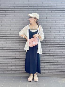 「hellolulu（ハロルル）のアイテム」を使った、nenekokoさん（レディース・163cm）の夏コーディネート