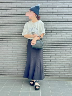 「ボストンバッグ」｜nenekokoさん（レディース・163cm）の夏コーディネート