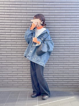 「Gジャン」｜「アイテム（その他アウター）」を使った、nenekokoさん（レディース・163cm）の秋コーディネート