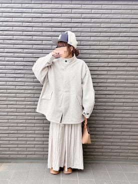 「アイテム（モッズコート）」を使った、nenekokoさん（レディース・163cm）の秋コーディネート