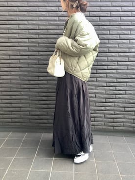 「AMERICAN HOLIC」｜「アイテム（ブルゾン）」を使った、nenekokoさん（レディース・163cm）の秋コーディネート