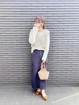 「Bifrost（ビフレスト）の2way ワンハンドルショルダーバッグ（ショルダーバッグ）」を使った、nenekokoさん（レディース・163cm）の秋コーディネート