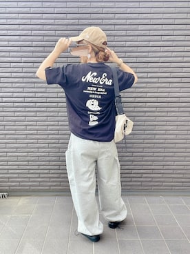 「アイテム（ボディバッグ/ウエストポーチ）」を使った、nenekokoさん（レディース・163cm）の秋コーディネート