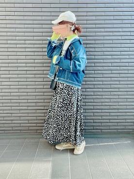 「レイヤードスタイル」｜「しまむら（シマムラ）のアイテム（スウェット）」を使った、nenekokoさん（レディース・163cm）の冬コーディネート