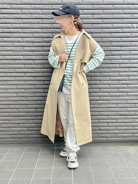 「NOISE MAKER（ノイズメーカー）のアイテム（ジャケット/アウター）」を使った、nenekokoさん（レディース・163cm）の春コーディネート