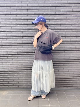 「アイテム（ワンピース/ドレス、ホワイト系）」を使った、nenekokoさん（レディース・163cm）の夏コーディネート