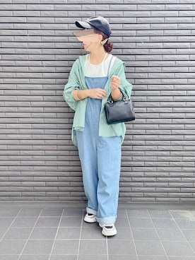 「Lee」｜「アイテム（サロペット/オーバーオール）」を使った、nenekokoさん（レディース・163cm）の春コーディネート