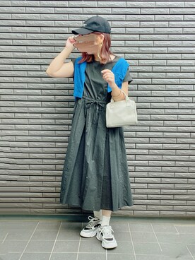 「ボストンバッグ」｜nenekokoさん（レディース・163cm）の夏コーディネート