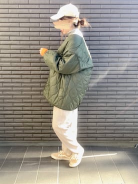 「アイテム（アームカバー）」を使った、nenekokoさん（レディース・163cm）の冬コーディネート