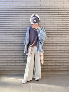 「アイテム（ボストンバッグ）」を使った、nenekokoさん（レディース・163cm）の冬コーディネート