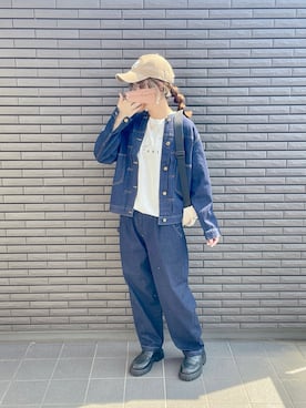 「ローファー」｜「アイテム（パンツ）」を使った、nenekokoさん（レディース・163cm）の秋コーディネート
