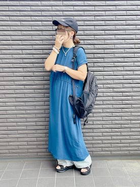 「LBC（エルビーシー）のアイテム（ワンピース/ドレス）」を使った、nenekokoさん（レディース・163cm）の夏コーディネート