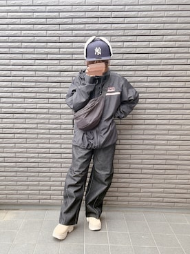 「アイテム（ナイロンジャケット）」を使った、nenekokoさん（レディース・163cm）の秋コーディネート