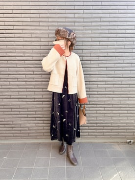 「しまむら（シマムラ）のアイテム」を使った、nenekokoさん（レディース・163cm）の秋コーディネート