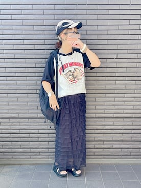 「スターティングオーバー」｜「アイテム（サンダル）」を使った、nenekokoさん（レディース・163cm）の夏コーディネート