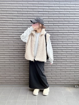 「アイテム（ボディバッグ/ウエストポーチ）」を使った、nenekokoさん（レディース・163cm）の秋コーディネート