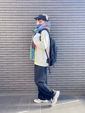 「ISOOK（アイスー）のアイテム（スウェット）」を使った、nenekokoさん（レディース・163cm）の秋コーディネート