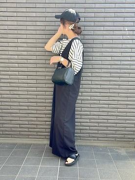 「ボストンバッグ」｜nenekokoさん（レディース・163cm）の春コーディネート