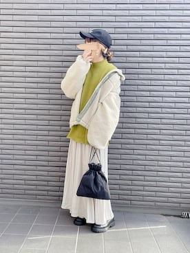 「スカーチョ」｜「アイテム（ジャケット/アウター）」を使った、nenekokoさん（レディース・163cm）の秋コーディネート