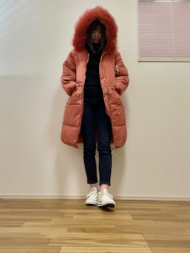 「deux amour（ドゥーザムール）のアイテム（ジャケット/アウター）」を使った、nene07092720さん（レディース・163cm）の冬コーディネート
