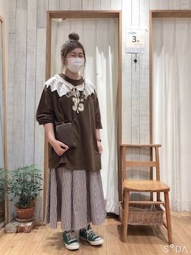 「35周年」｜たむら  はるかさん（レディース・164cm）の夏コーディネート