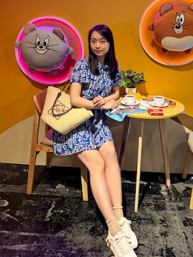 「アイテム（かごバッグ）」を使った、ベル 🇹🇼💕 さん（レディース・168cm）の冬コーディネート