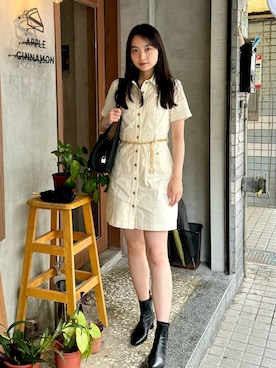 「HERMES」｜「アイテム（ワンピース/ドレス）」を使った、ベル 🇹🇼💕 さん（レディース・168cm）の春コーディネート