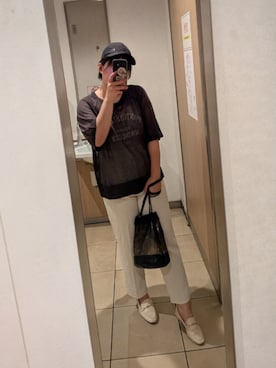 「Samansa Mos2（サマンサ モスモス）のアイテム」を使った、asu🍋(復活)さん（レディース・152cm）の夏コーディネート
