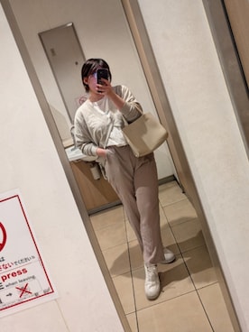 「Honeys（ハニーズ）のアイテム（パンツ）」を使った、asu🍋(復活)さん（レディース・152cm）の春コーディネート