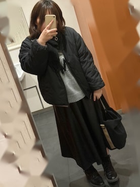 「インスタやってます」｜「アイテム（その他）」を使った、asu🍋さん（レディース・152cm）の冬コーディネート