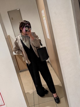 「Honeys（ハニーズ）のアイテム（トップス）」を使った、asu🍋(復活)さん（レディース・152cm）の春コーディネート