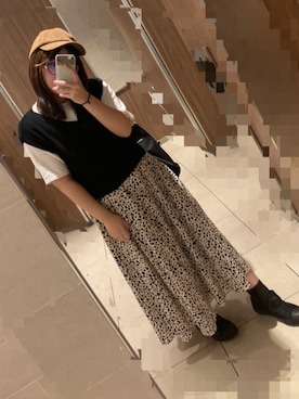 「インスタやってます」｜「アイテム（帽子）」を使った、asu🍋さん（レディース・152cm）の秋コーディネート