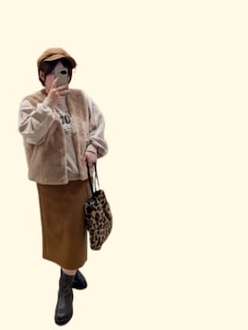 asu🍋さん（骨格ウェーブ・レディース・152cm）の秋コーディネート