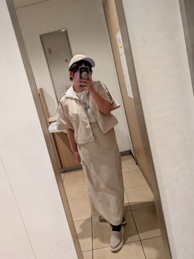 「RETRO GIRL（レトロガール）のアイテム」を使った、asu🍋(復活)さん（レディース・152cm）の夏コーディネート
