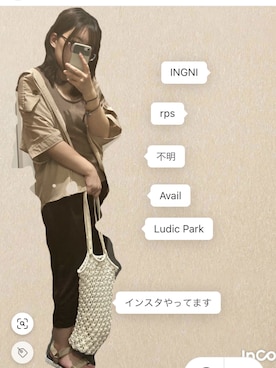 「インスタやってます」｜「アイテム（アクセサリー）」を使った、asu🍋さん（レディース・152cm）の夏コーディネート