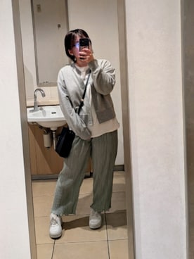 「しまむら（シマムラ）のアイテム」を使った、asu🍋(復活)さん（レディース・152cm）の春コーディネート