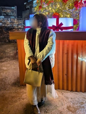 「Samansa Mos2（サマンサ モスモス）のアイテム（ジャケット/アウター）」を使った、asu🍋(復活)さん（レディース・152cm）の冬コーディネート