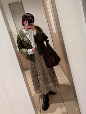 「マウンテンパーカー」｜asu🍋(復活)さん（レディース・152cm）の春コーディネート