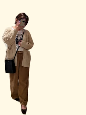 「アイテム（バレエシューズ）」を使った、asu🍋(復活)さん（レディース・152cm）の秋コーディネート