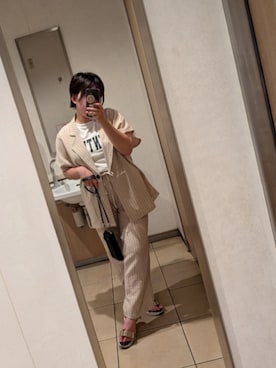「Green　Parks（グリーンパークス）のアイテム」を使った、asu🍋(復活)さん（レディース・152cm）の春コーディネート