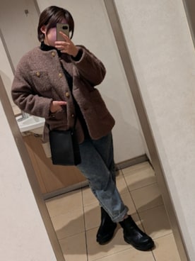「Honeys（ハニーズ）のアイテム」を使った、asu🍋(復活)さん（レディース・152cm）の冬コーディネート