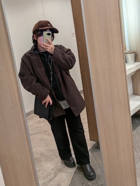 「DAISO（DAISO）のアイテム」を使った、asu🍋(復活)さん（レディース・152cm）の冬コーディネート