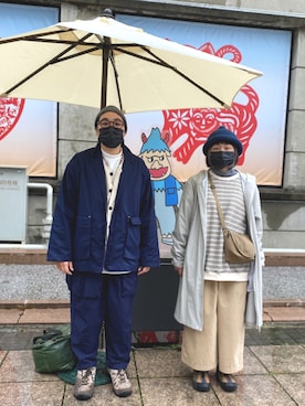 Haru🧓🏽さん（レディース・168cm）の冬コーディネート