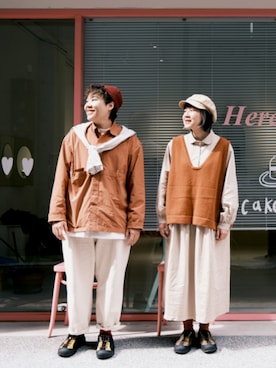 「KEEN（キーン）のアイテム（ブラック系）」を使った、Haru🧓🏽さん（レディース・168cm）の冬コーディネート