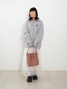 「AKIKOAOKI（アキコアオキ）のアイテム」を使った、ぬこさん（レディース・153cm）の春コーディネート