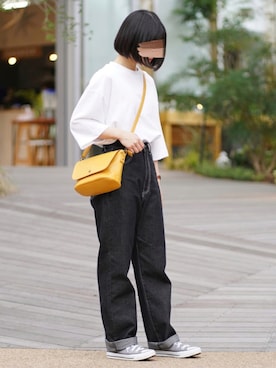 「アイテム（雑誌）」を使った、ぬこさん（レディース・153cm）の夏コーディネート