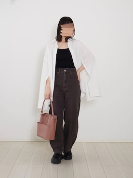 「Naive magic（ナイーブマジック）のアイテム」を使った、ぬこさん（レディース・153cm）の春コーディネート