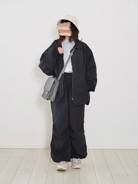 「Confirm（コンファーム）のアイテム（ブルゾン）」を使った、ぬこさん（レディース・153cm）の春コーディネート